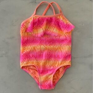 OP, Girls, One Piece, Ruffled, Swimsuit.